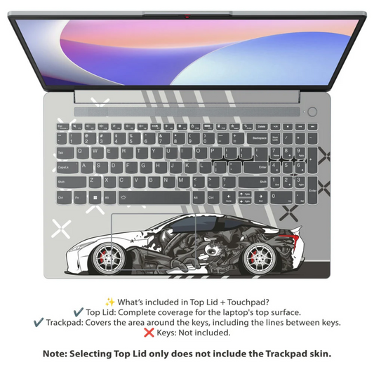 Street Racer Laptop Skin for Lenovo