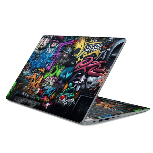 Wooden M Graffiti Laptop Skin